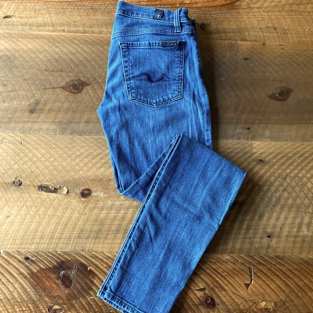 7 FOR ALL MANKIND Gwenevere Stretch Skinny Jeans, size 28